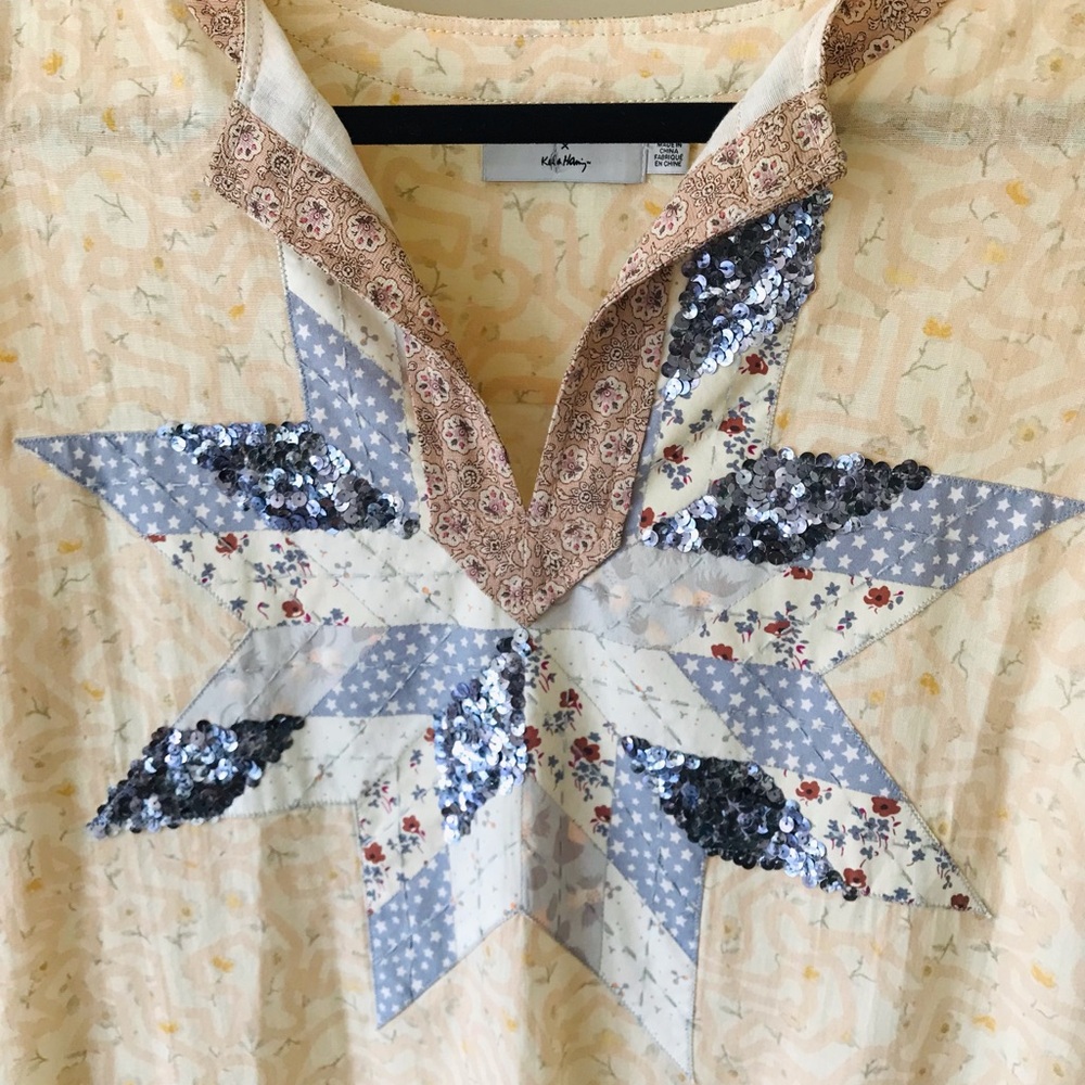 Coach X Keith Haring Sequin Patchwork Floral Sund… - image 4